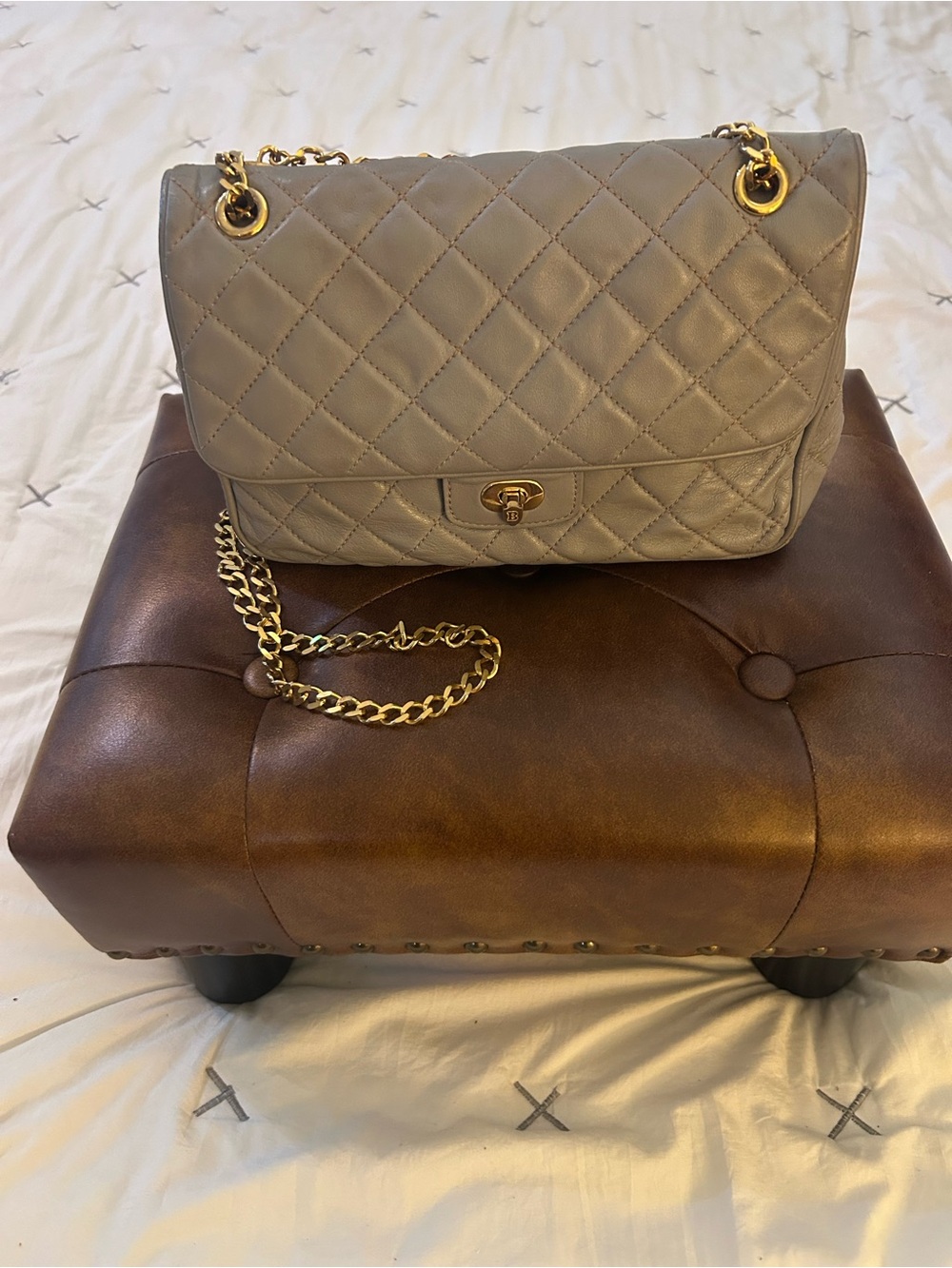 Authentic Vintage Quilted Bally Flap bag